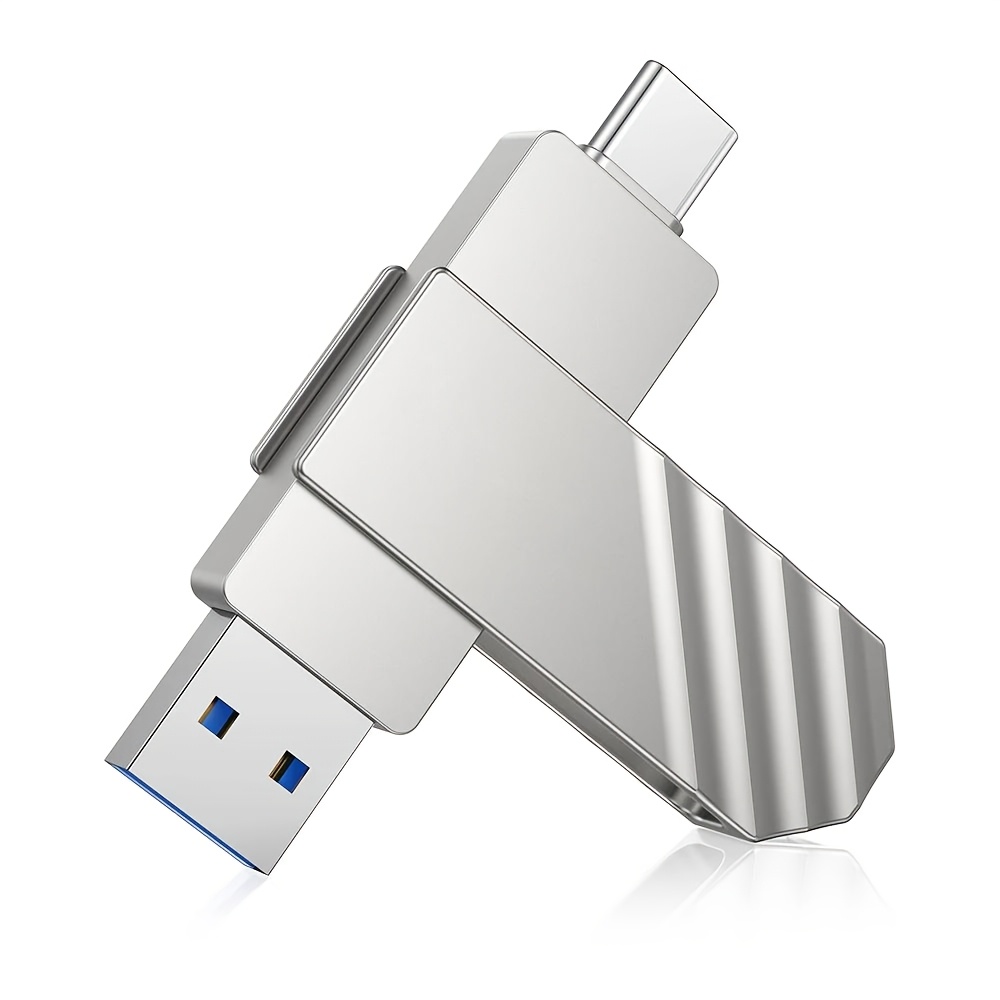 Image of Kexin Usb 3.0 Usb C Flash Drive 64gb 128gb 256gb, Dual Type-c & Usb A Otg , Metal Pen Drive Portable , External Storage For Smartphone, , Tablet, Laptop, , Pc, Car Stereo, Smart Tv
