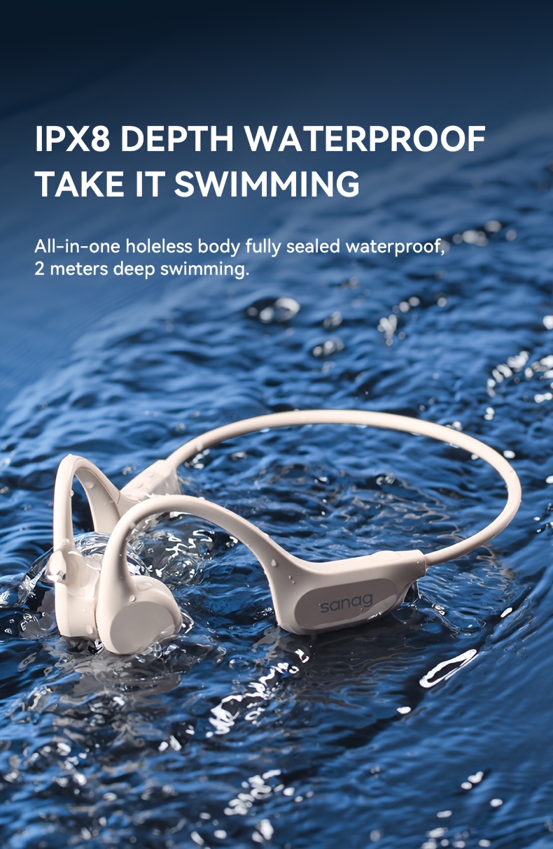 Astonishing Sanag B60S Bone Conduction Headphones with 64GB Memory, Open Wireless Design, 3D Stereo Sound, Suitable for Running And Cycling. 13 Sanag B60S Bone Conduction Headphones with 64GB Memory, Open Wireless Design, 3D Stereo Sound, Suitable for Running And Cycling.