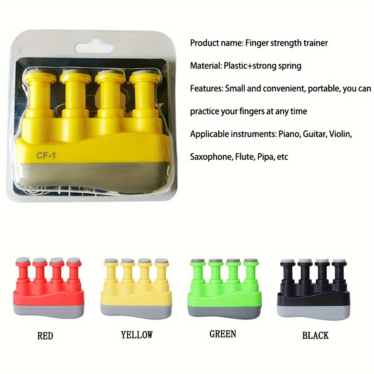 Upgraded Finger Exerciser in Vibrant Colors for Hand Strength
