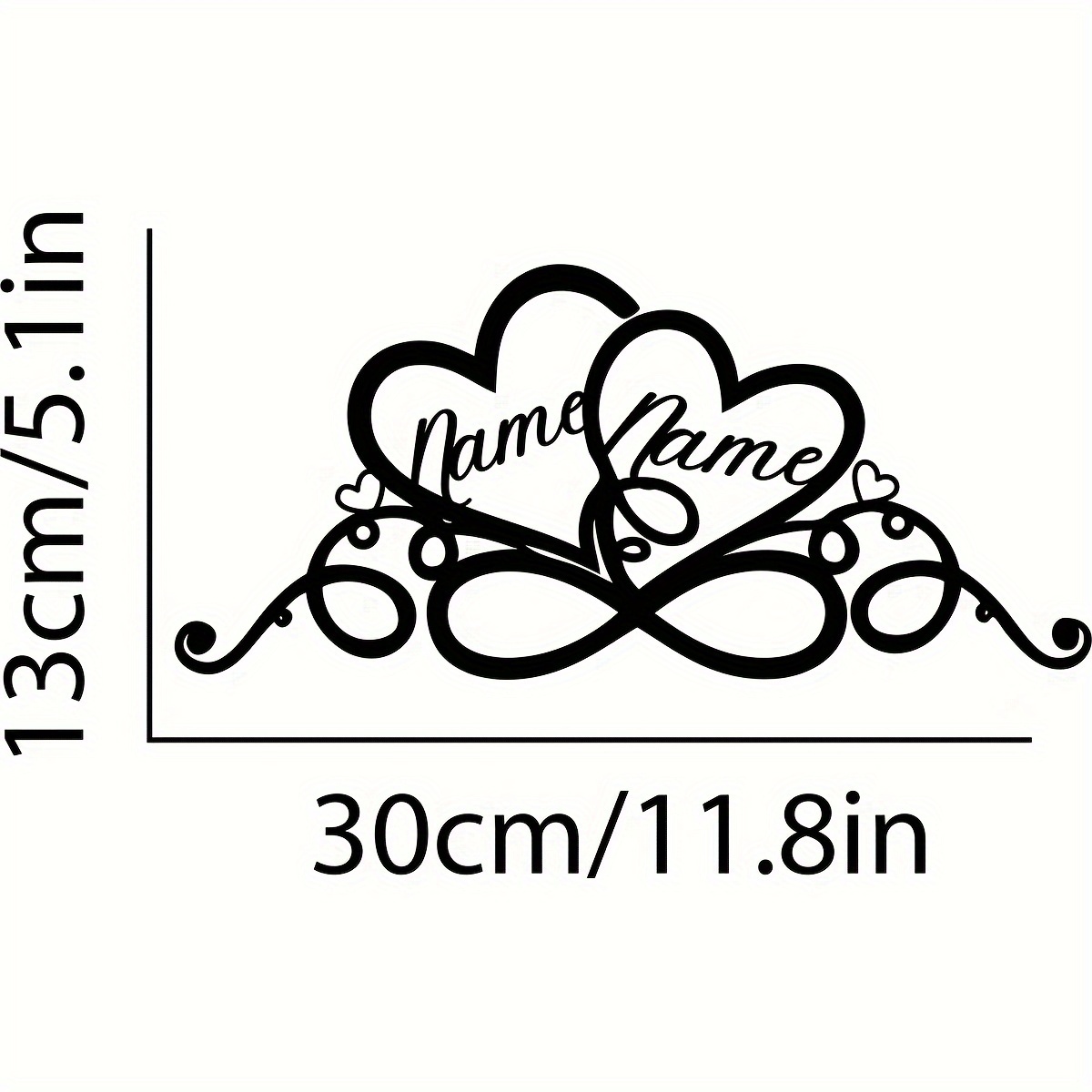 1pc Personalized Wedding Gift For Couple, Metal Heart Sign With Name And Date, Wedding Date Sign, Engagement Announcement Sign, Anniversary Gift