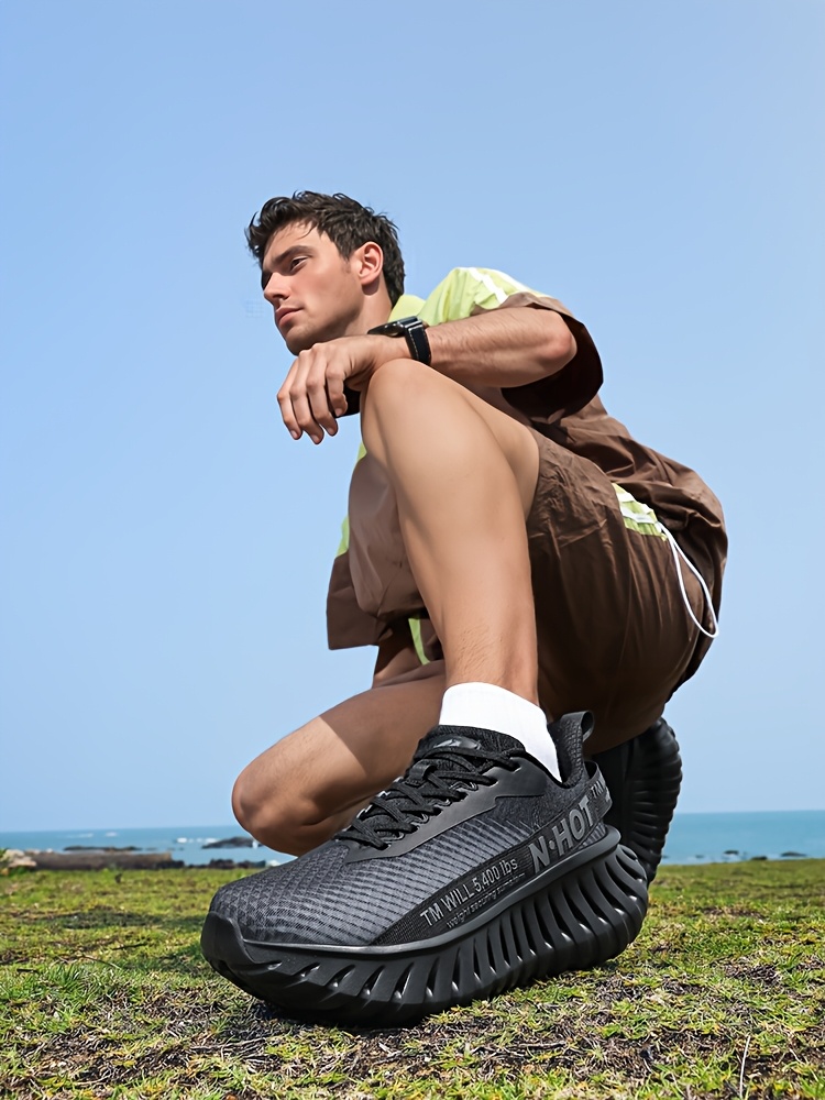 [sneakers] Men'S Low-Top Road Running Shoes | All-Terrain Grip, Breathable Mesh, Non-Slip Sole for Fitness, Slow Running, Hiking, Outdoor, Indoor & Outdoor Use