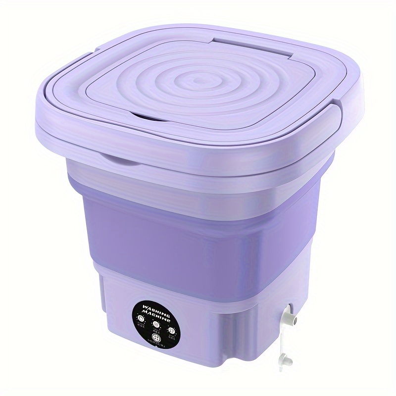 Mini lave-linge, lave-linge pliable, facile à transporter et à utiliser, les sous-vêtements et les chaussettes sont plus sains à laver séparément, bons appareils ménagers, ne prennent pas de pour les voyages daffaires, deux couleurs disponibles, lave-linge 8L détails 13