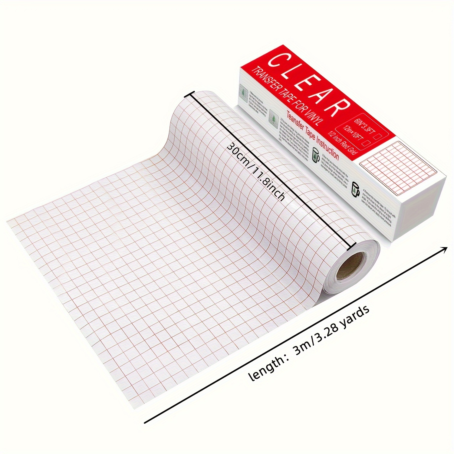 30x300cm clear grid transfer tape pet self   vinyl transfer paper   positioning tape for 631 651 813 vinyl decal sign making
