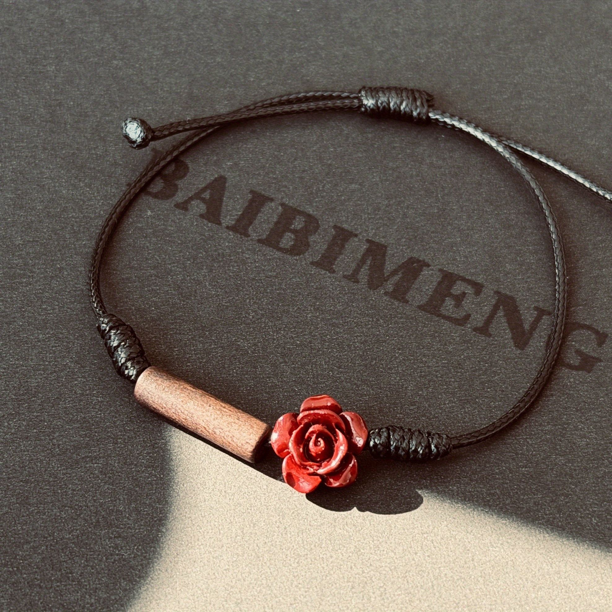 Women's Versatile Atmosphere Rose Bracelet Necklace