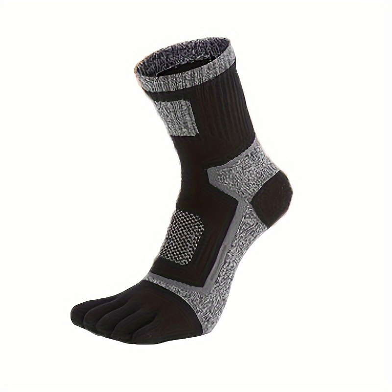 Image of Men's And Women's Toe Socks, Five-toe Socks, Mid-calf Sports Socks, Suitable For Hiking, Running, And Cycling. Cotton, Sweat-absorbing And Breathable. Pc. (7 - 11).