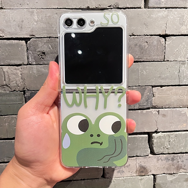 

Foldable Cartoon Frog Phone Case For , Z Flip5, Z Flip4,