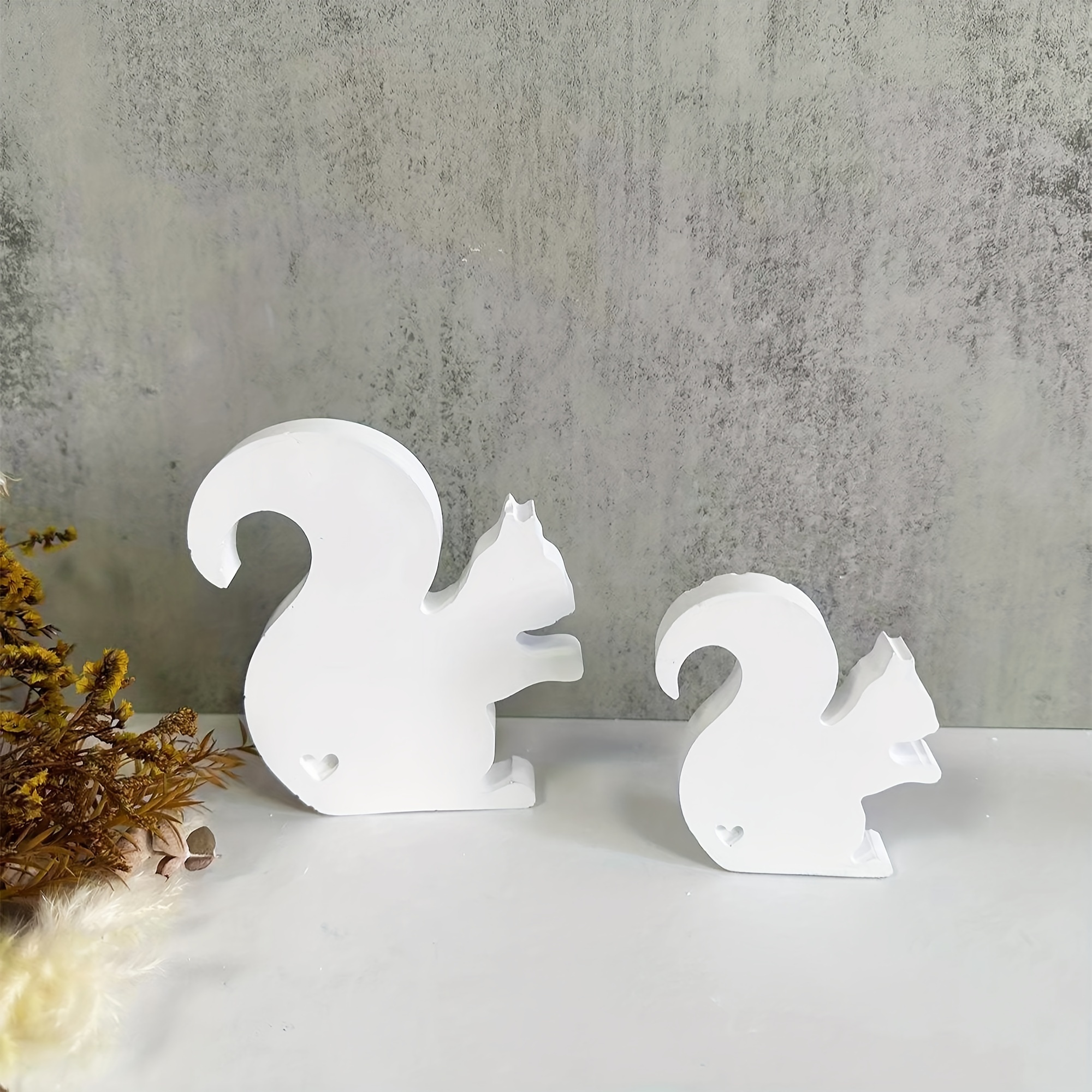 

1pc 3d Squirrel Silicone Molds, Diy Cute Animal Ornament Candle Making Epoxy Resin Soy Wax Plaster Ornament Concrete Casting Molds For Home Decor