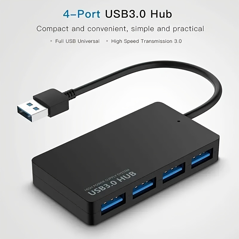 

Usb 3.0 , 4-port Usb , Usb Splitter, Ultra-thin -port Expansion , Suitable For Pc, For Macbook, Ps4, Ps5, , Keyboard, Mac, Laptop, Printer, Mouse [usb Adapter, Usb Extender]