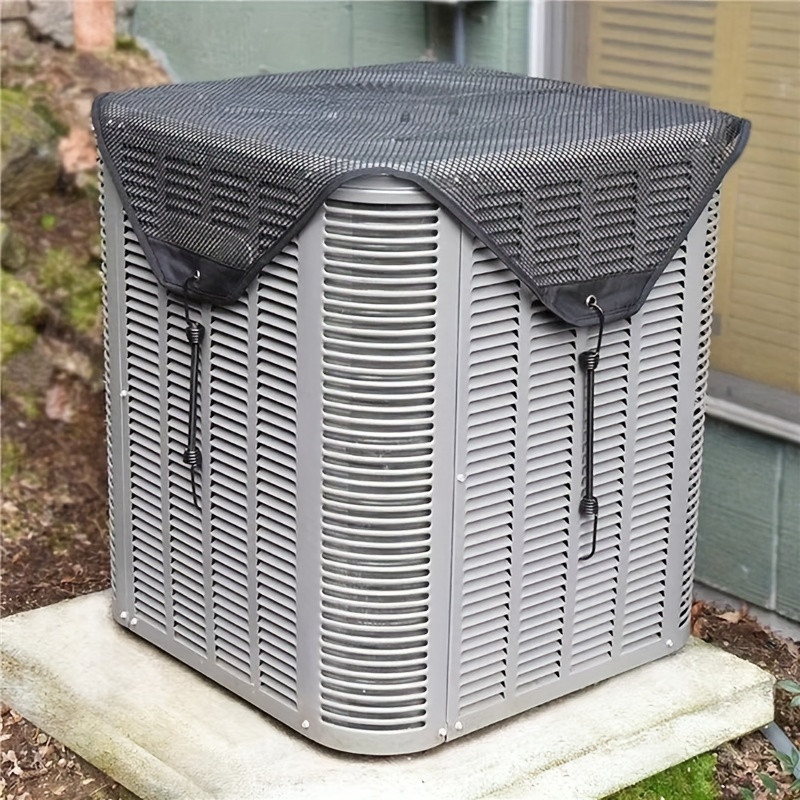 1pc 36x36 inch premium   outdoor air conditioner cover windproof dust cold air barrier with breathable pvc mesh ventilation details 6