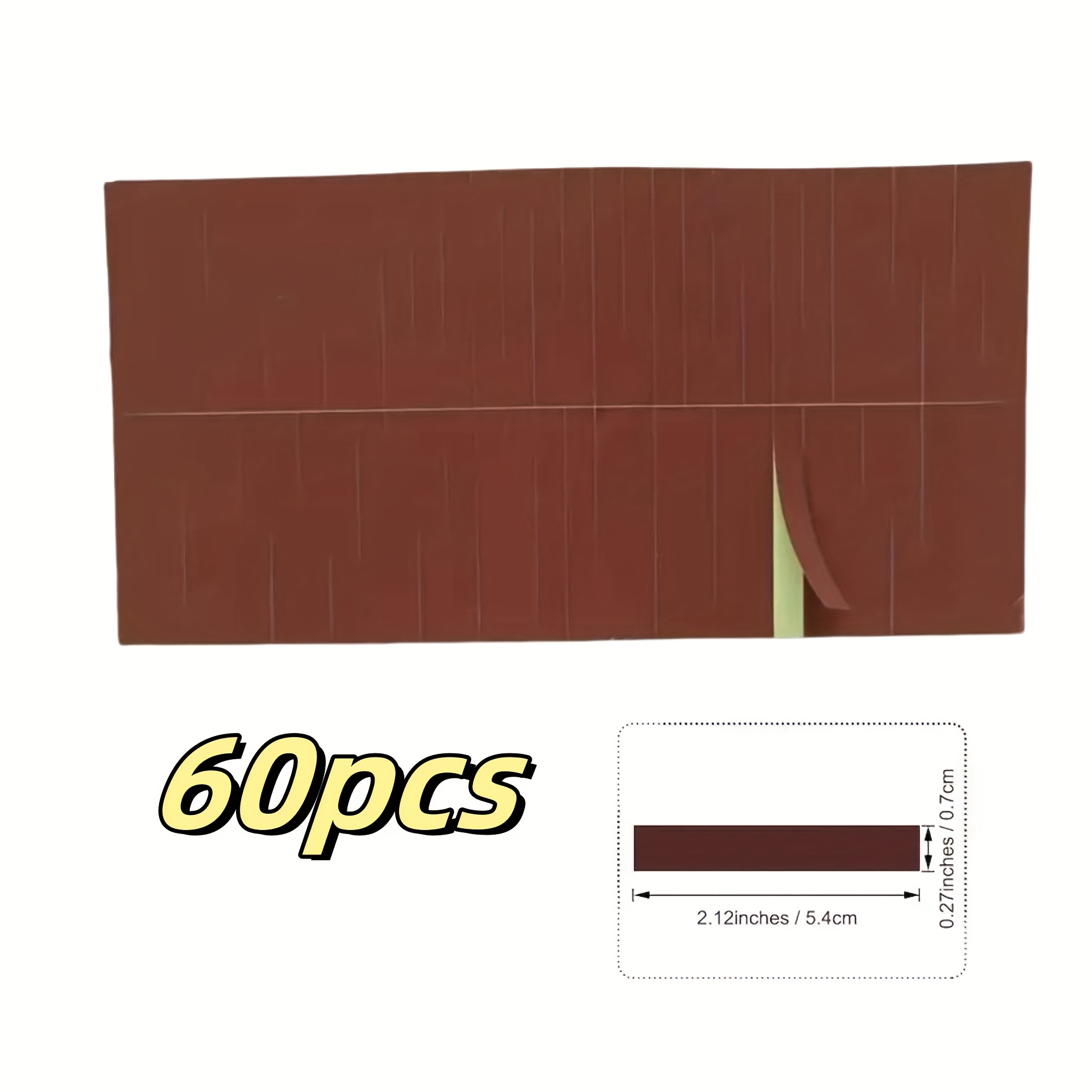 TEMU 54/60 piezas de tiras adhesivas para encendedor de cerillas, cortables a medida, perfectas para decoración del hogar y encendido de al ,