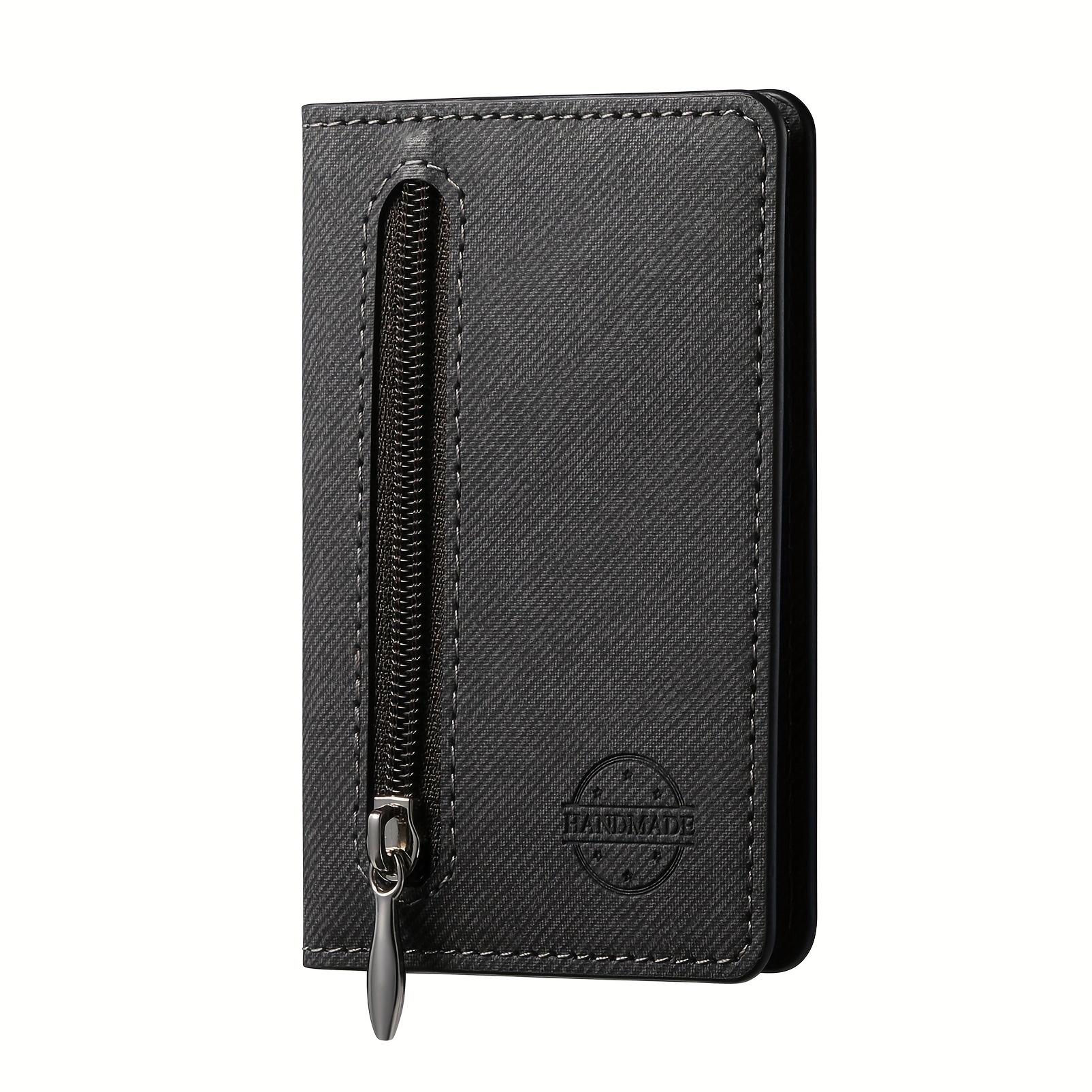 TEMU 1pc Phone Case Card Holder Sticker-type Card Bag Zipper Wallet Compatible Phone Case Universal Desktop Support Stand