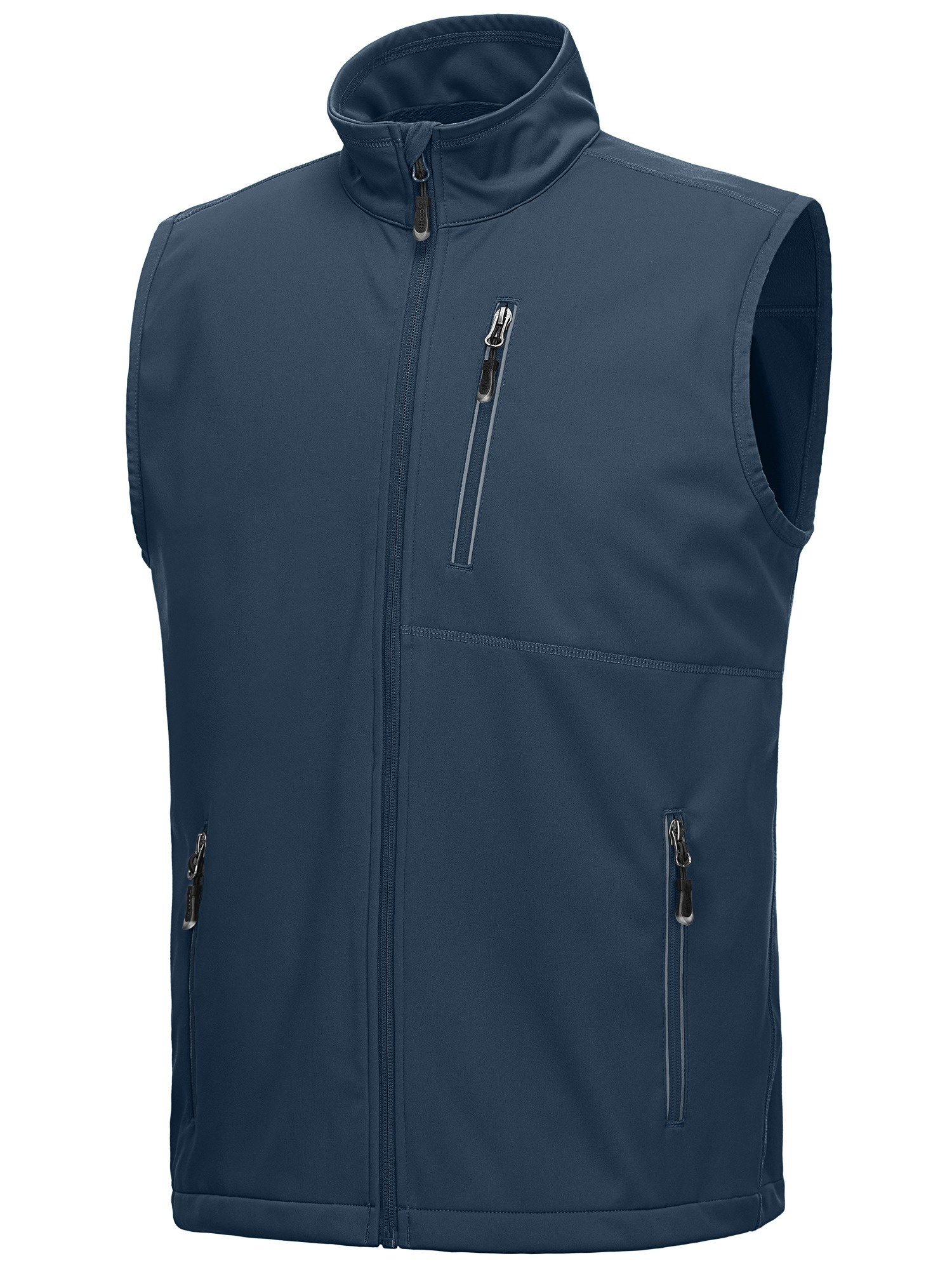 33 000ft mens windproof lightweight golf vest softshell sleeveless jacket with pockets breathable zipper front solid   for running hiking sports golf accessories hiking apparel   fabric