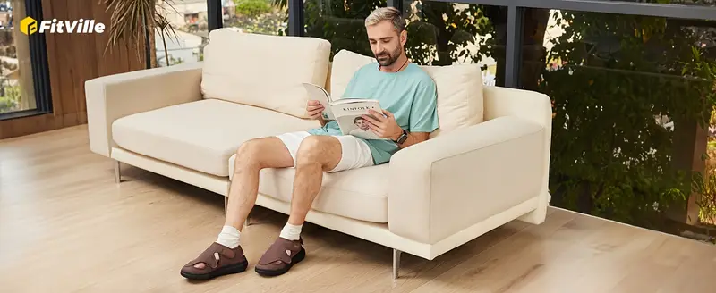 Mens Shoes Diabetic Sandals Widened Mens Shoes With Arch Support Fully Adjustable Straps Mens Sandals Lightweight Casual Shoes Men s Shoes Temu details 1