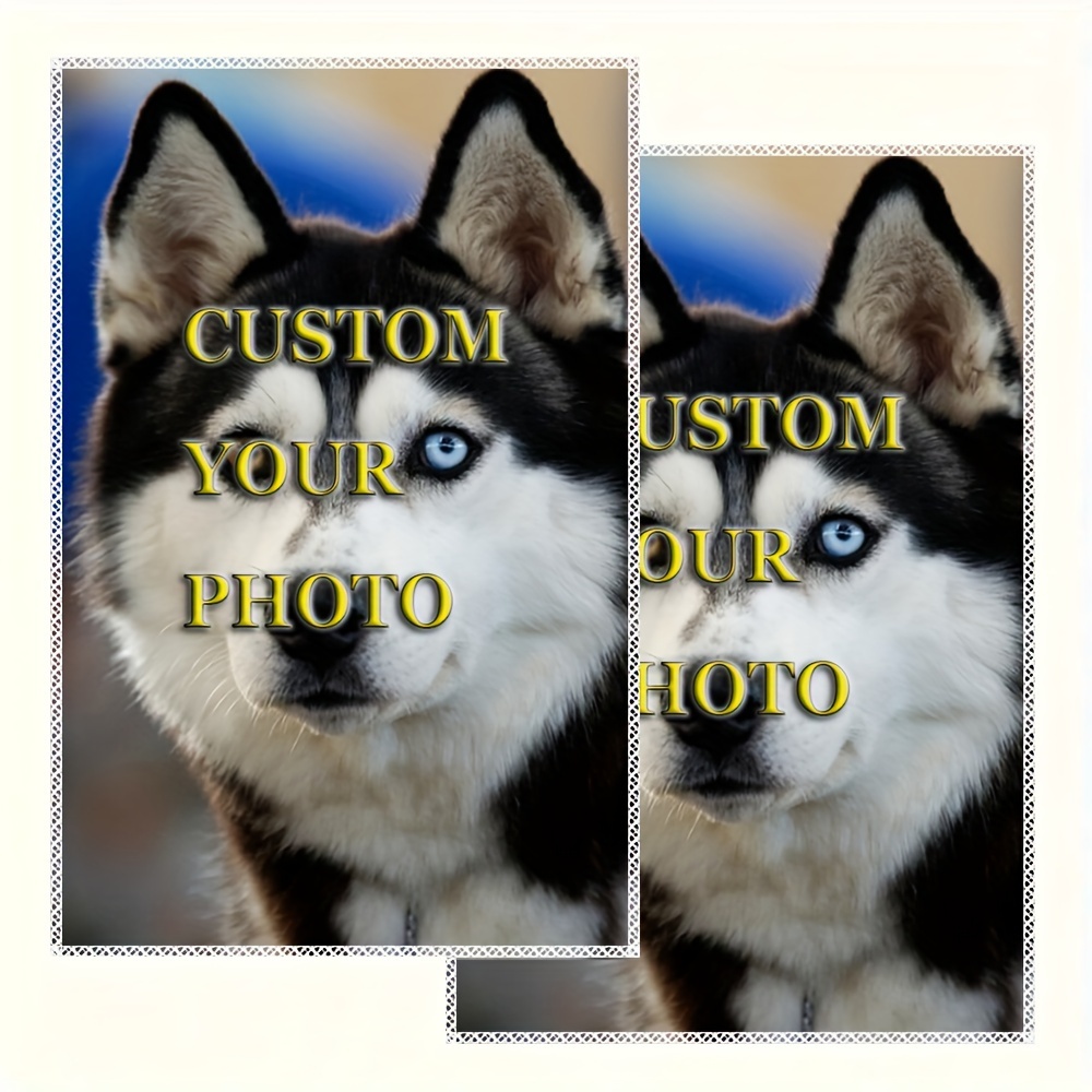 

Custom Siberian Husky Kitchen Towels - 2pcs Set, Absorbent & Quick-dry Hand Towels, Soft Polyester Dish Cloths, 16x24 Inch, Fade-resistant, Machine Washable For Home Decor