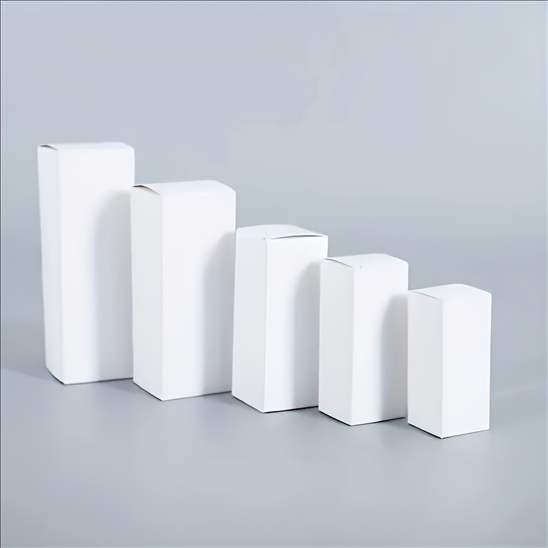 TEMU 20pcs Valentine's Day Gifts Cardboard Boxes Essential Oil Packing Gift Box Rectangle Jewelry Package Display Supplies -jewelry Making Display &
