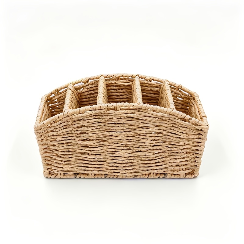 TEMU 1 panier de rangement d' de chauve-souris multi-compartiments, petit organisateur d'articles, panier de rangement séparé, papeterie de bureau et