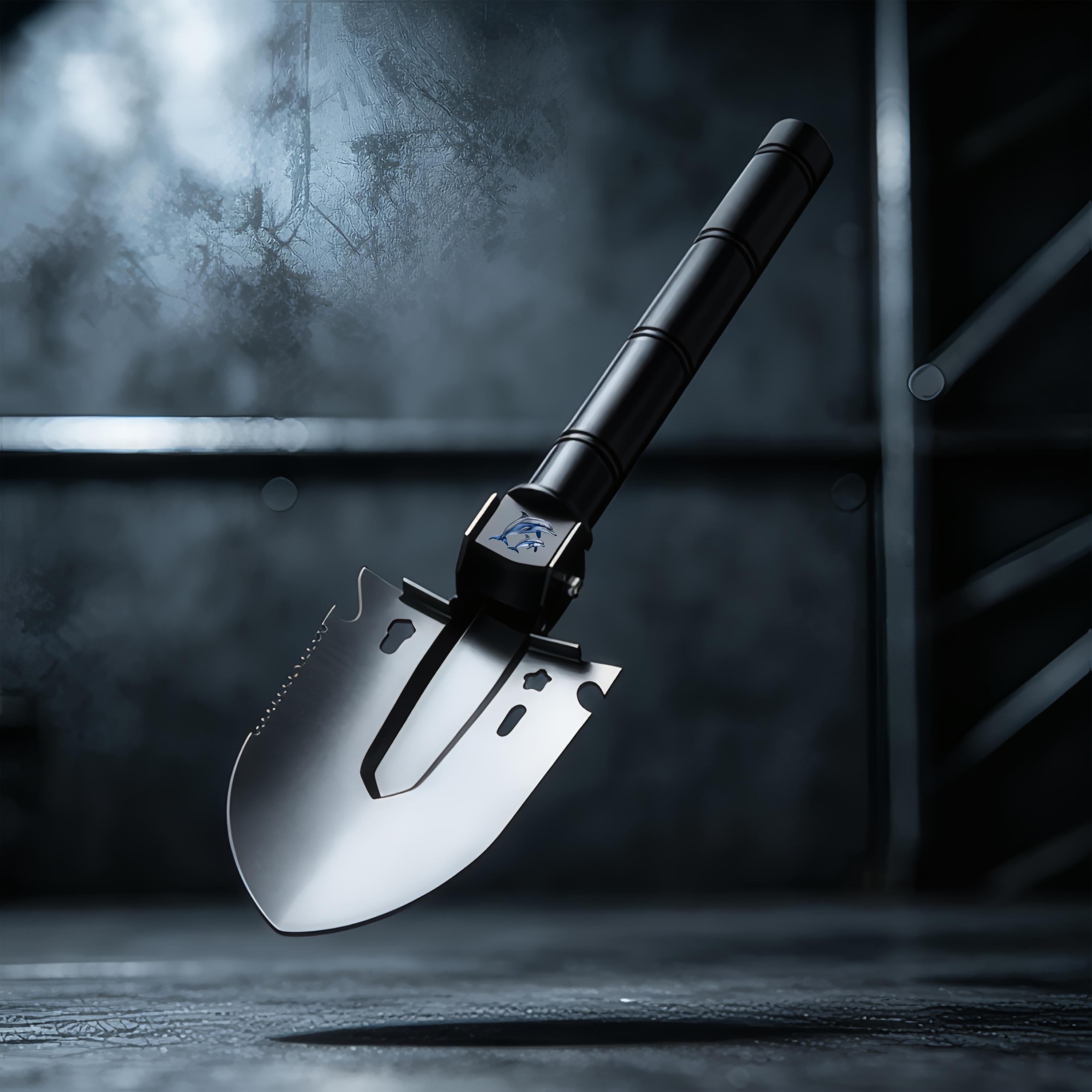 Blue-Gray Gradient Dolphin Multifunctional Entrenching Tool