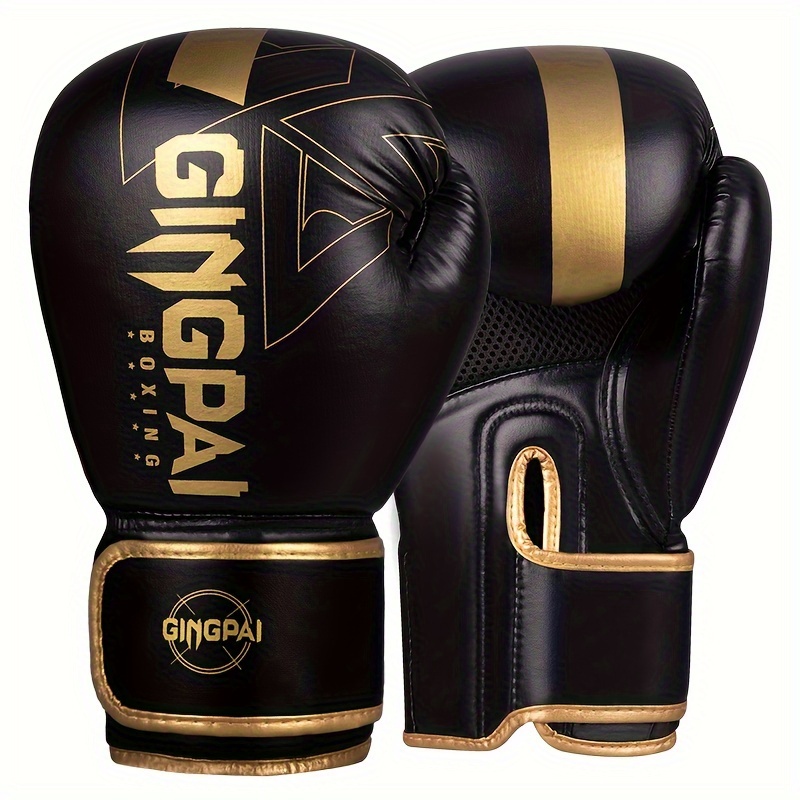 GINGPAI Professional Adult Boxing Gloves for Men and Women, Thai Boxing, Kickboxing, Martial Arts, Durable Gloves for Combat Sports, 6oz 8oz 10oz 12oz 14oz