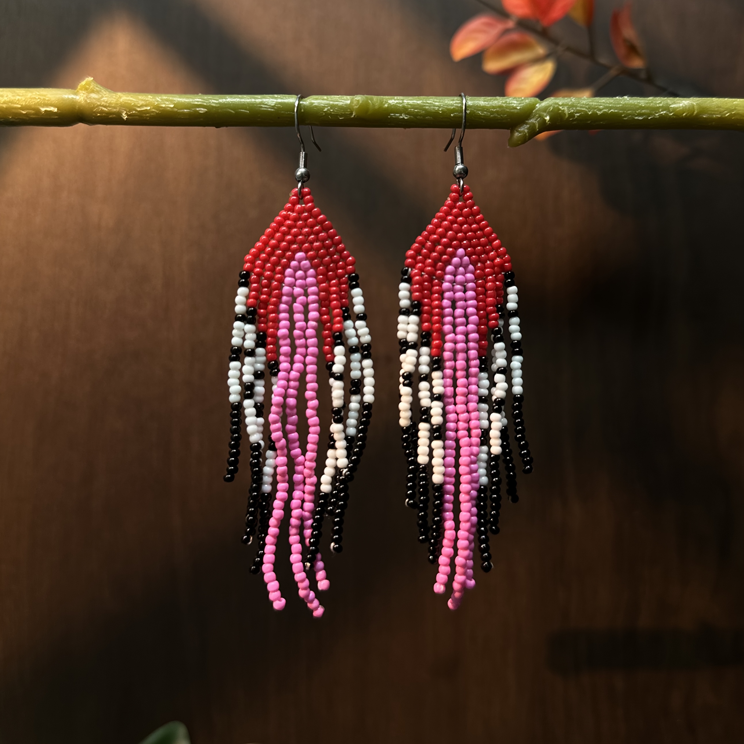 Creative Bohemian Colorful Bead Dangle Earrings