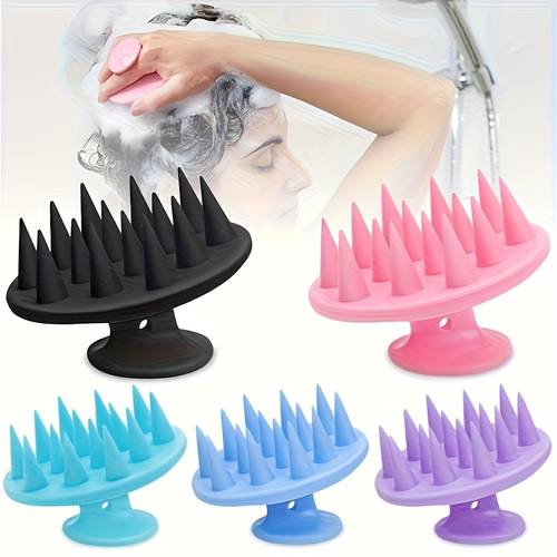 scalp massager hair washing massage brush deep cleaning hairbrush s tool random