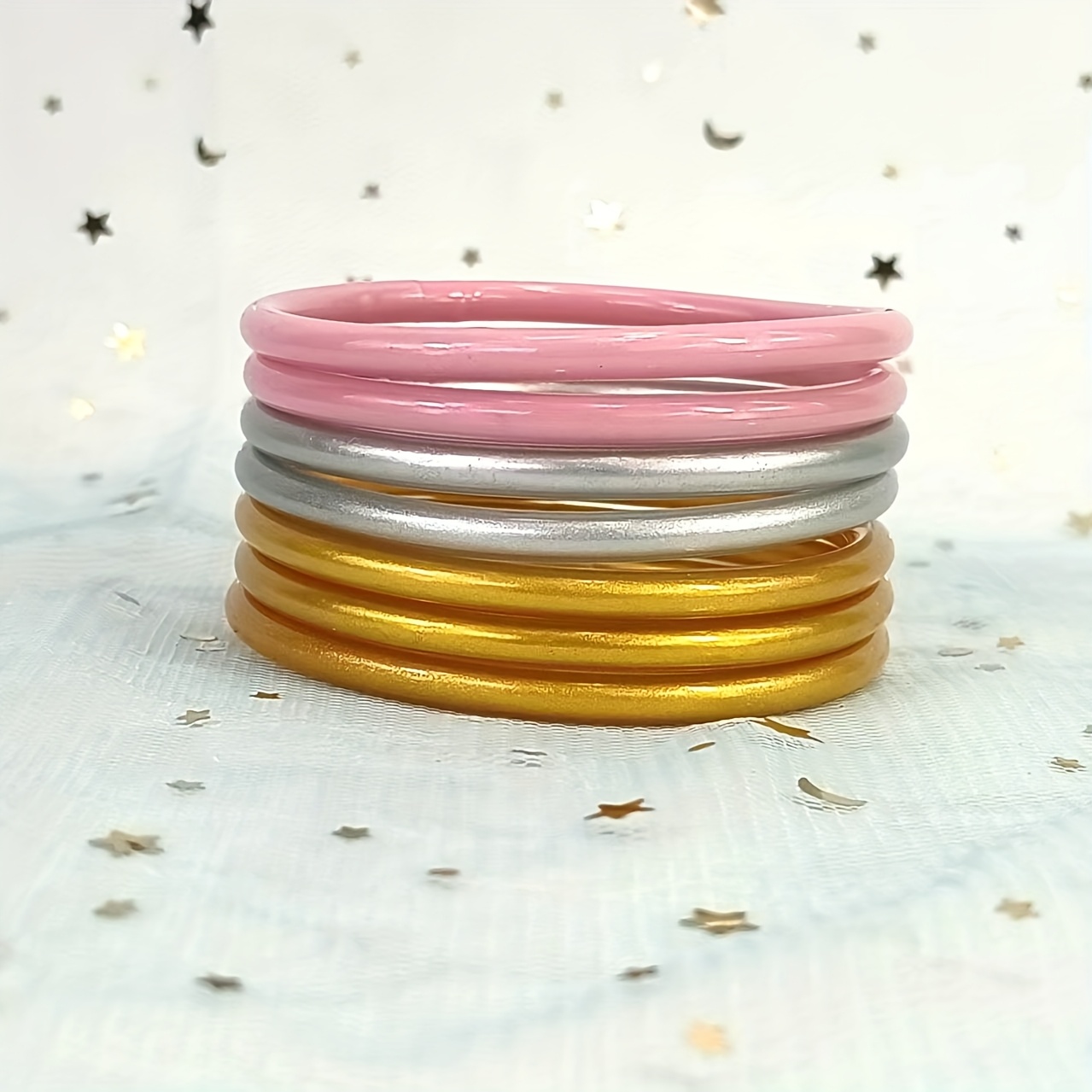 7pcs Jelly Soft Bangle Set for Women