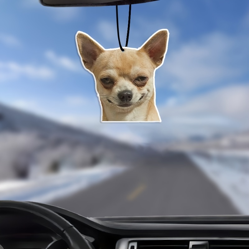 

Chihuahua Dog Meme Car Aromatherapy Tablets, Wardrobe Air Fresheners, Perfumes, Rearview Mirror Hanging Decorations, Car Accessories Interior Pendants