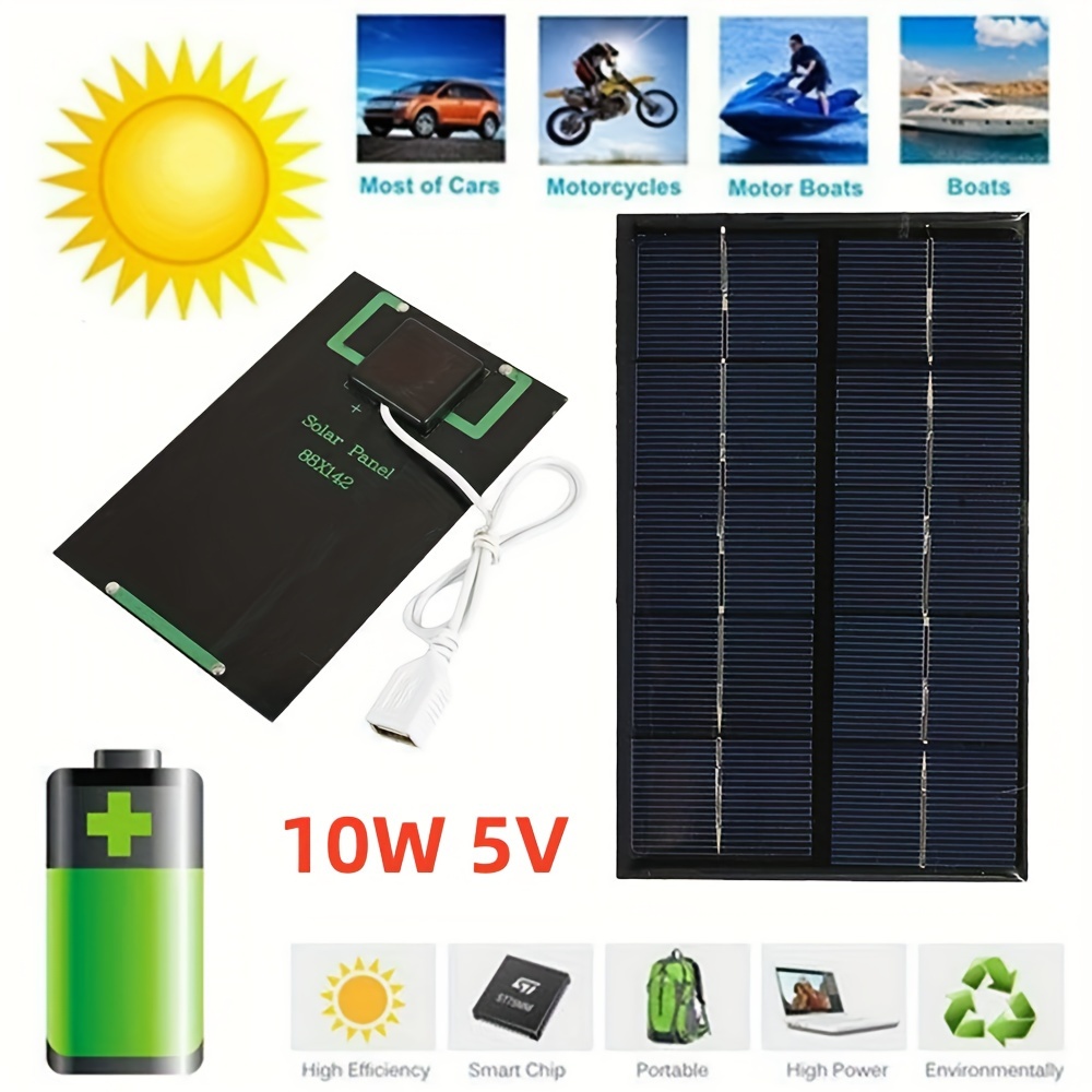 1 Set 5.5V 300mA 2.2W Mini Paneles Solares Para Energía - Temu