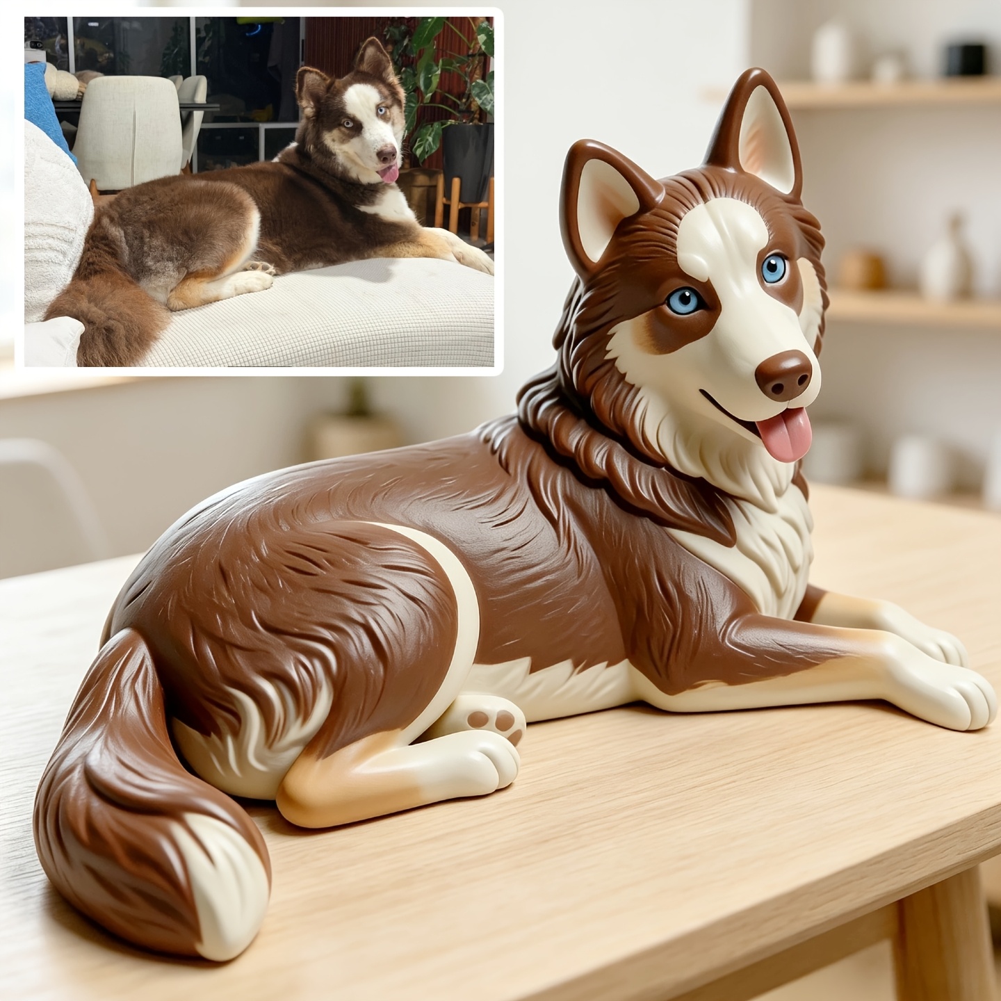 Custom Pet Figurines from Personal Photos, Bespoke Full-Body Resin Figure