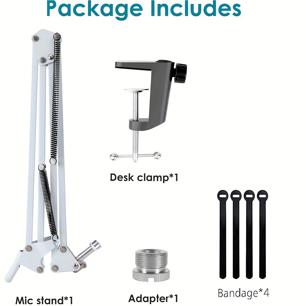 InnoGear Mic Boom Arm Stand With Cable Management & Low Profile Mic