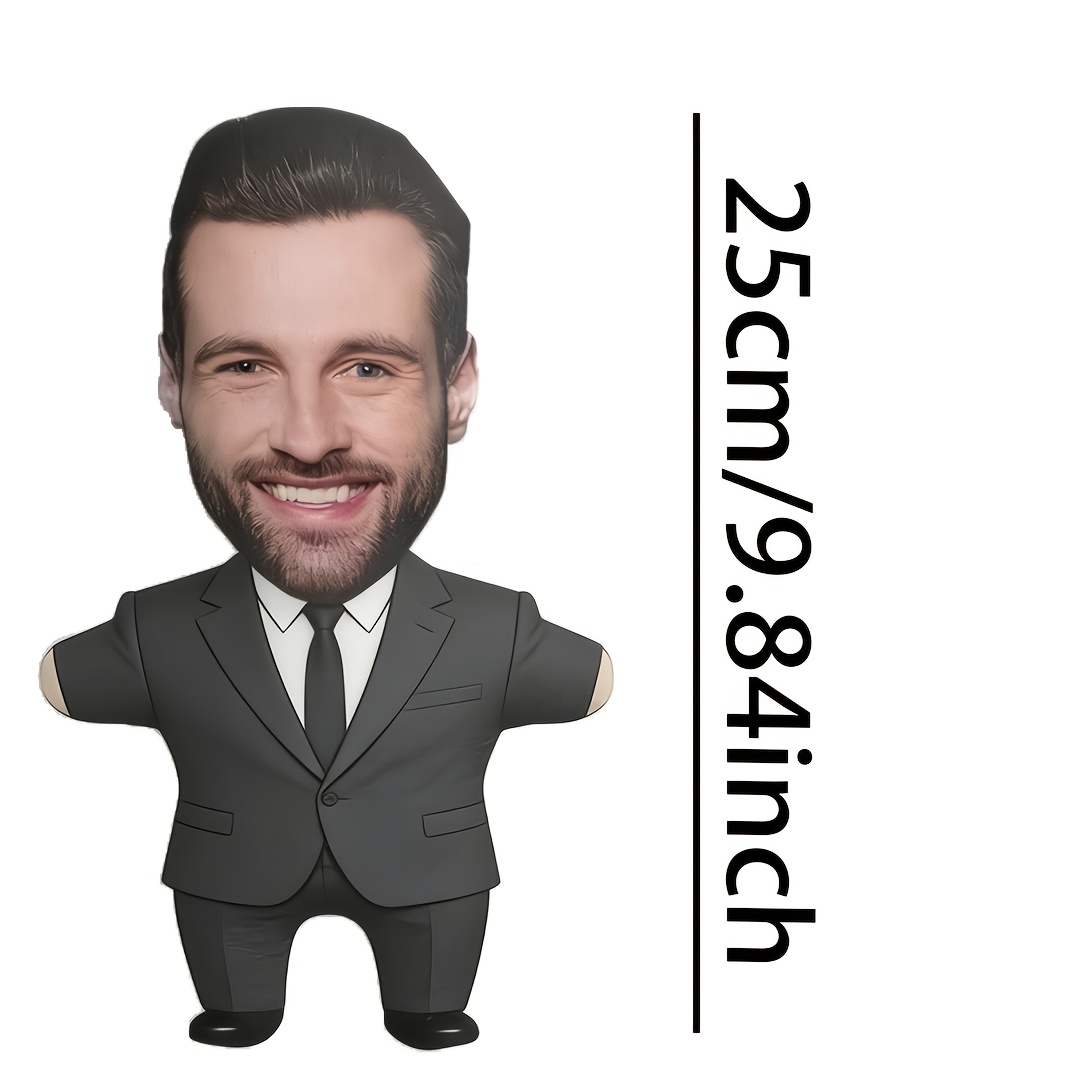 TEMU A Custom-designed Suit-shaped Pillow With Personalized Printing On Sides, A Unique Birthday Gift Suitable For Family And . Ideal For Home