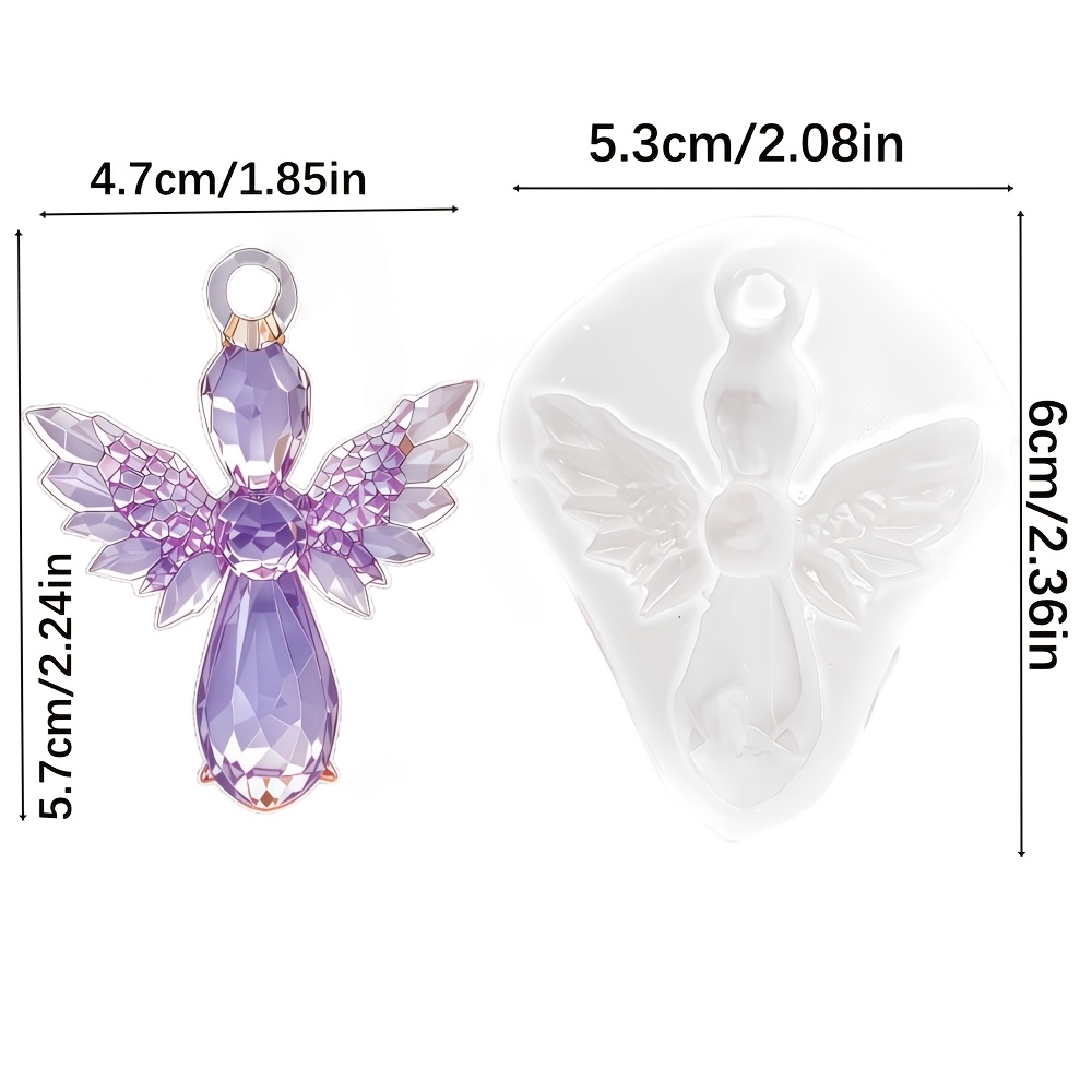 Image of 1- 3d Pendant Mold Suitable For Epoxy Resin Jewelry Making, -themed Silicone Mold With Hanging Hole For Diy Necklace Pendants, Resin Casting Craft For Gemstone Shape Creation & Charms