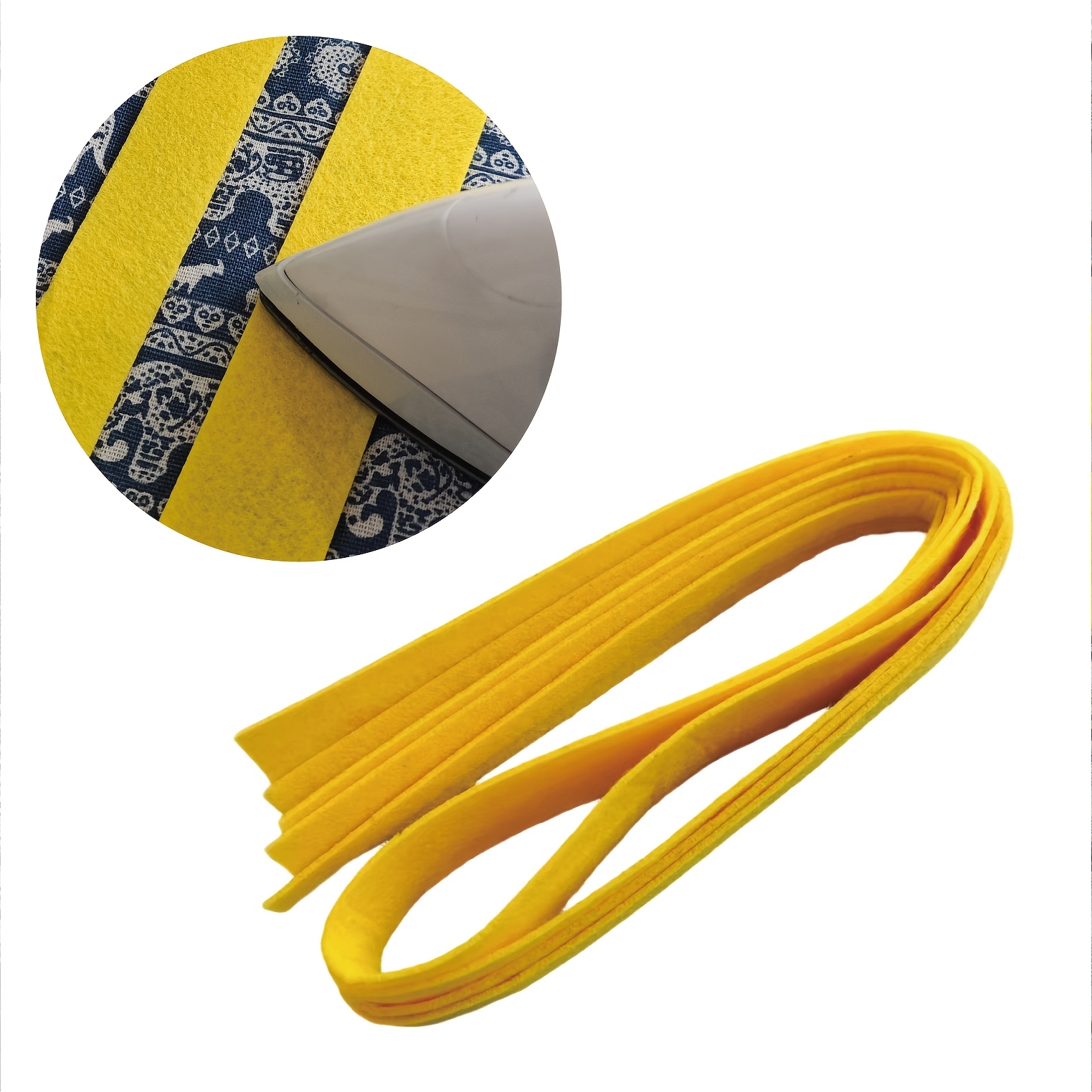TEMU Ein Set hochtemperaturbeständiger Bügelvorlagen, 100 cm Länge, 4 Größen, wiederverwendbar. Hochtemperatur-Kleidungsbügelstreifen-Werkzeug,