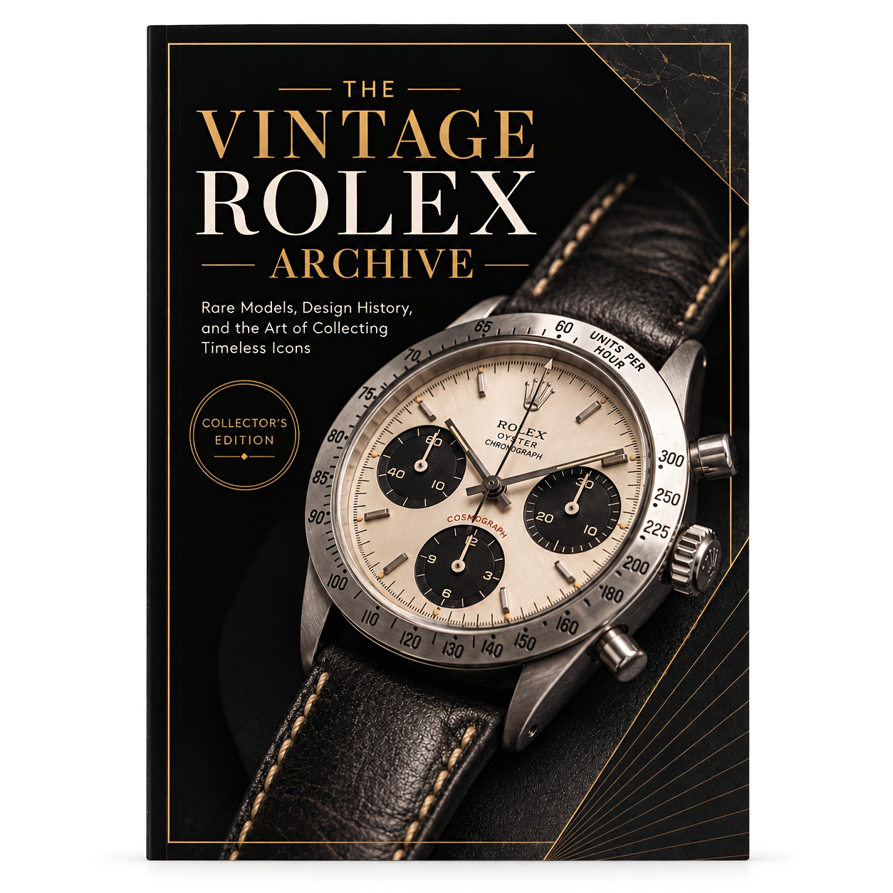 TEMU Livre de collection Rolex vintage, guide de montres de luxe mettant en vedette des modèles Rolex rares, l'histoire du design, des informations