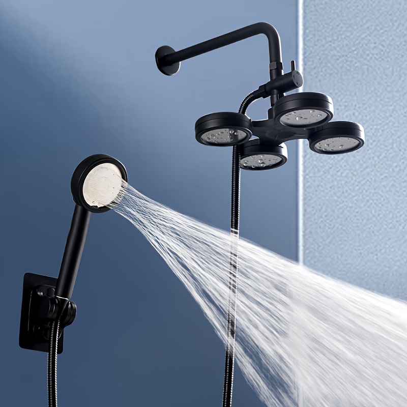 Hochdruck Regenduschkopf | 15,2 Cm Rund-Dusche Mit Verstellbarem Winkel & Sparfunktion Für Perfekten Hotel-Spa-Fluss