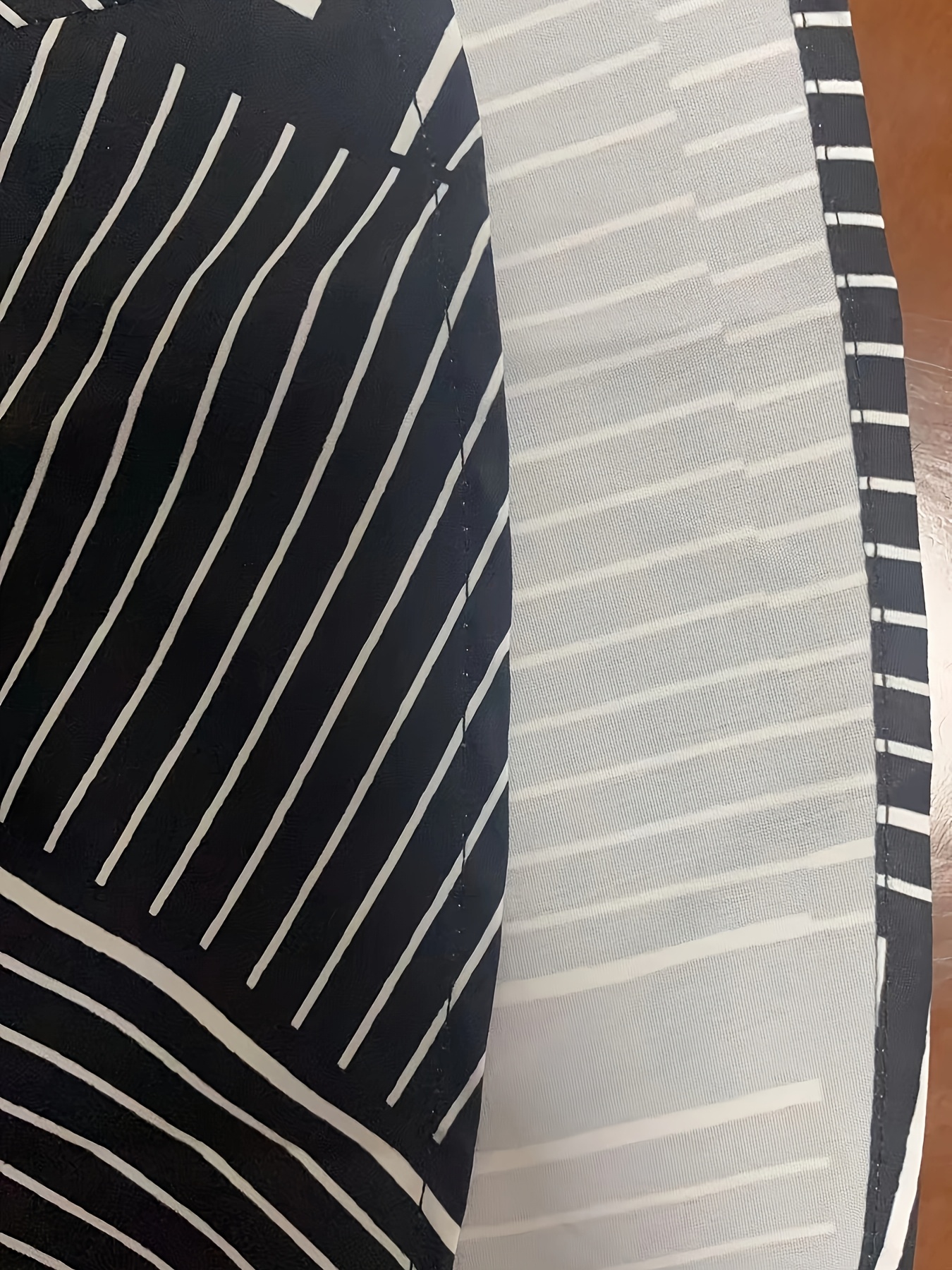 falda línea asimétrica rayas geométricas Temu Uruguay