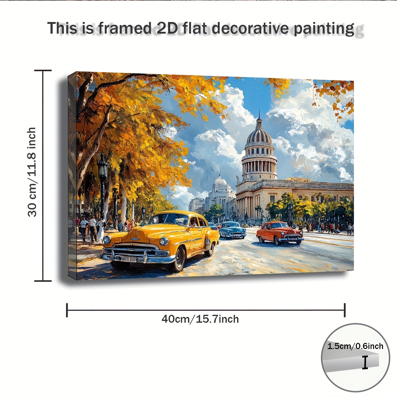 TEMU 2D , 1 Pieza, Pintura en 2D , La , Regalo de Vacaciones, Hermoso Regalo Familiar, Adecuado para Decoración de Pared en Dormitorio, , Baño y