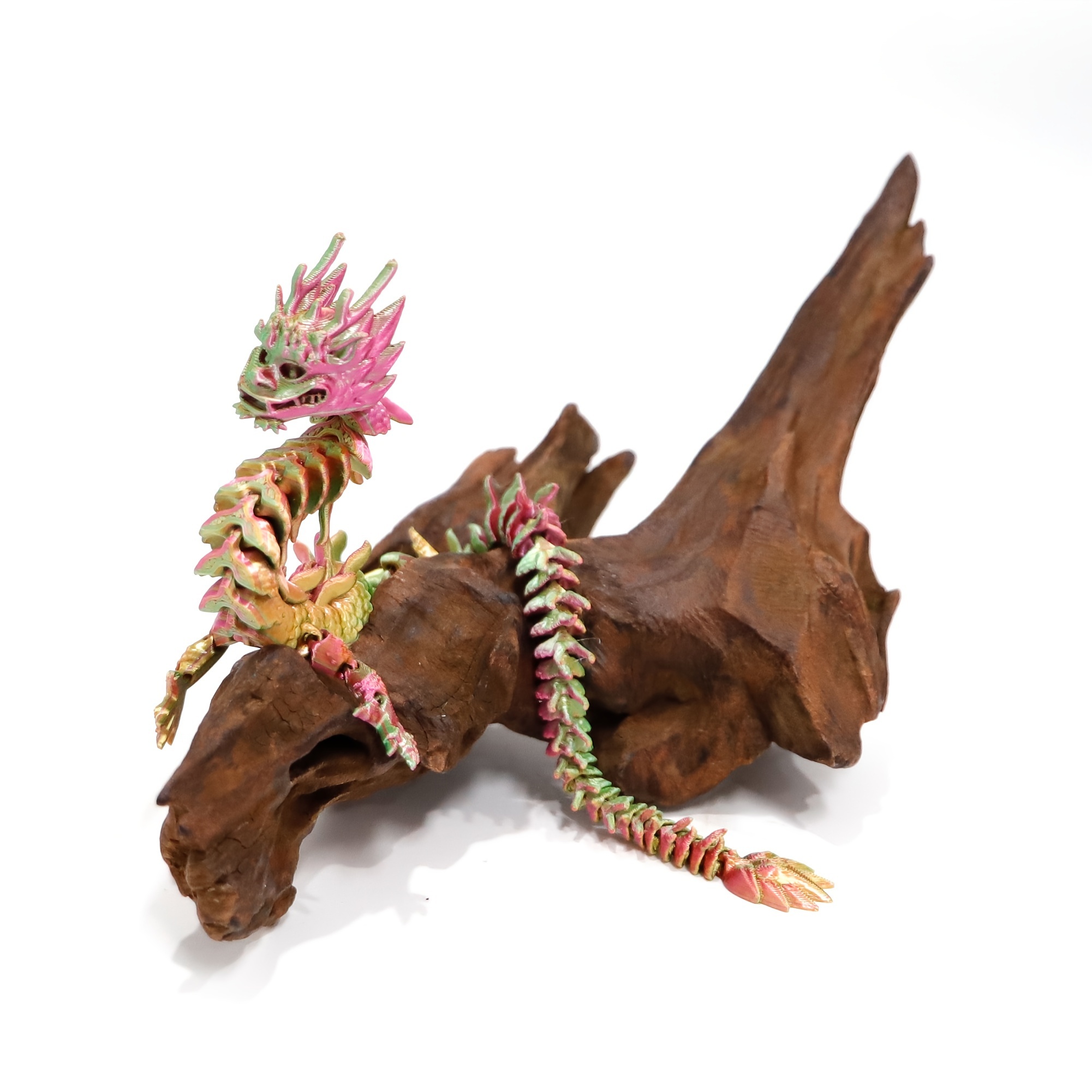 

Flexible 3d Printed Dragon Art Sculpture: Collectible Plastic Home Decoration - Perfect Gift For Friends