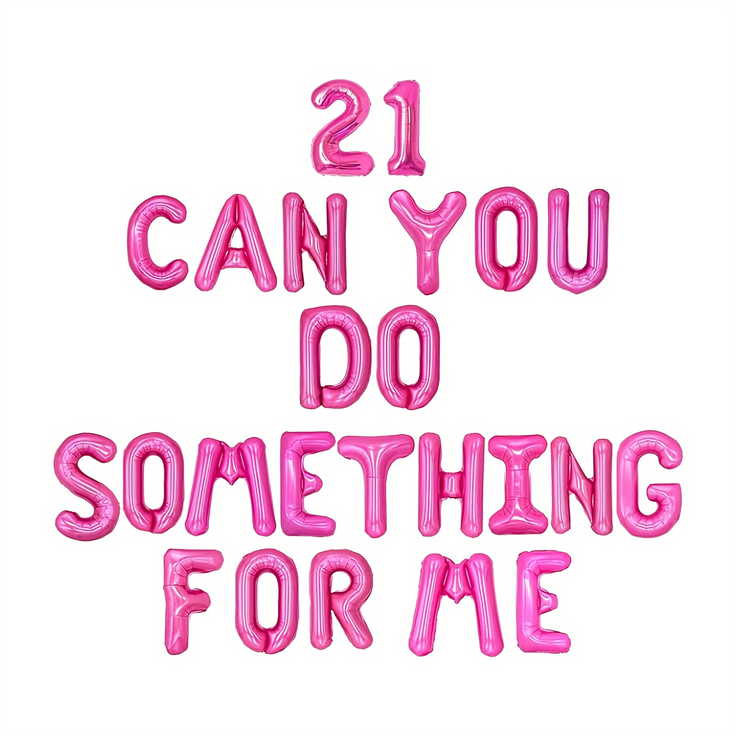 

Hot Pink 21 Can You Do Something For Me Banner Balloons Black 21st Birthday Banner For 21st Birthday Party Decorations 21 Birthday Party Supplies