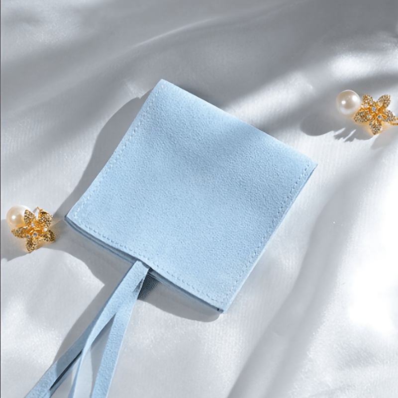 15pcs Custom Faux Jewelry Pouches for Wedding Favors