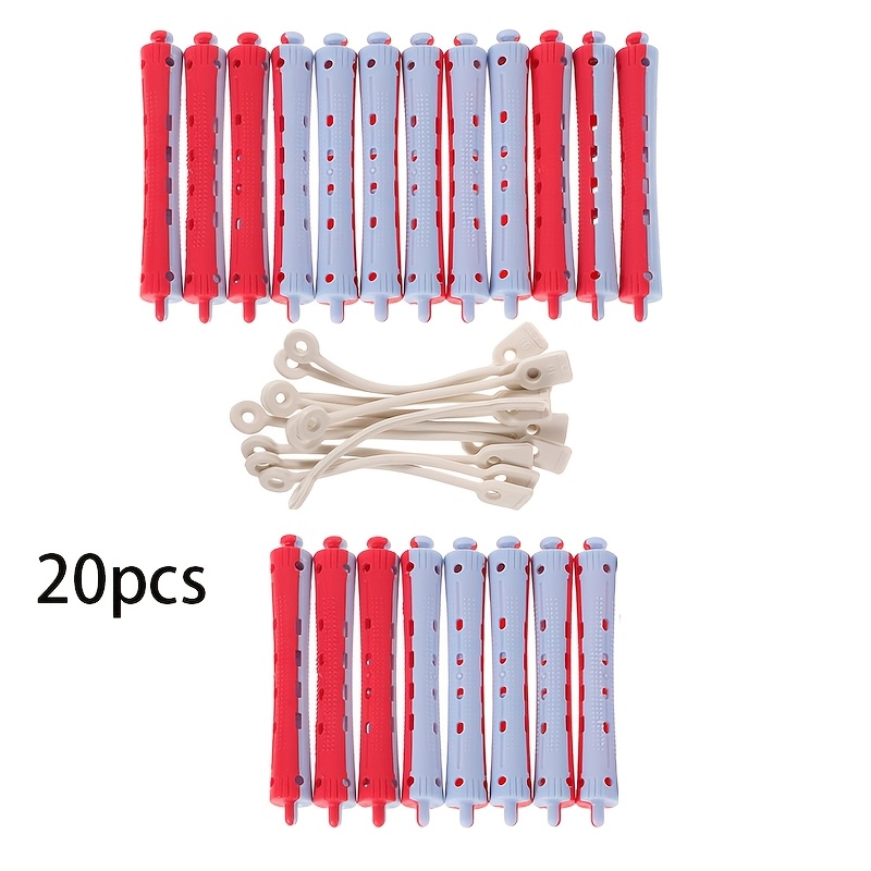 TEMU 20pcs Hair Perm Rods Multi- Curlers For Long And Short Hair Styling Additions For Salon And Home Use