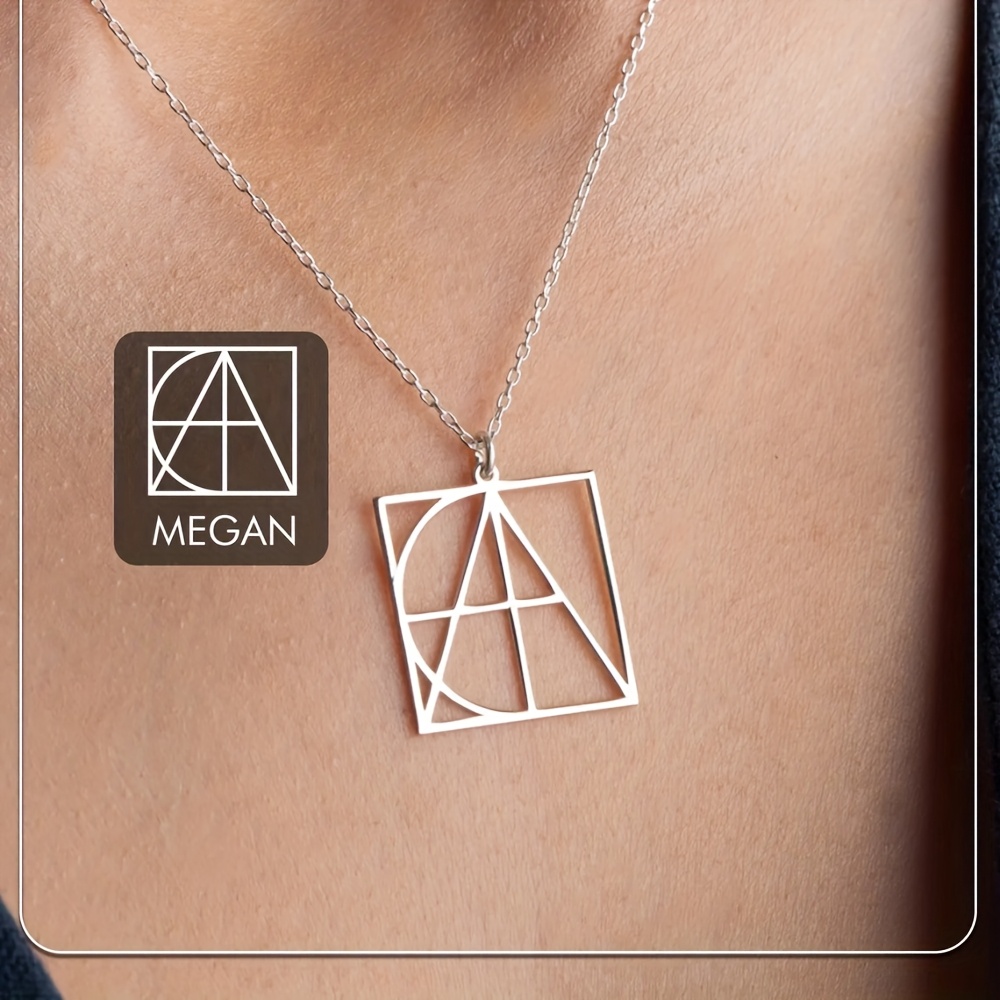 E-shop Personalisiertes Namenshalskette - Handgefertigter Schmuck mit DEINEN BUCHSTABEN, Minimalistischer Anhänger, Elegantes Geschenk für Männer -