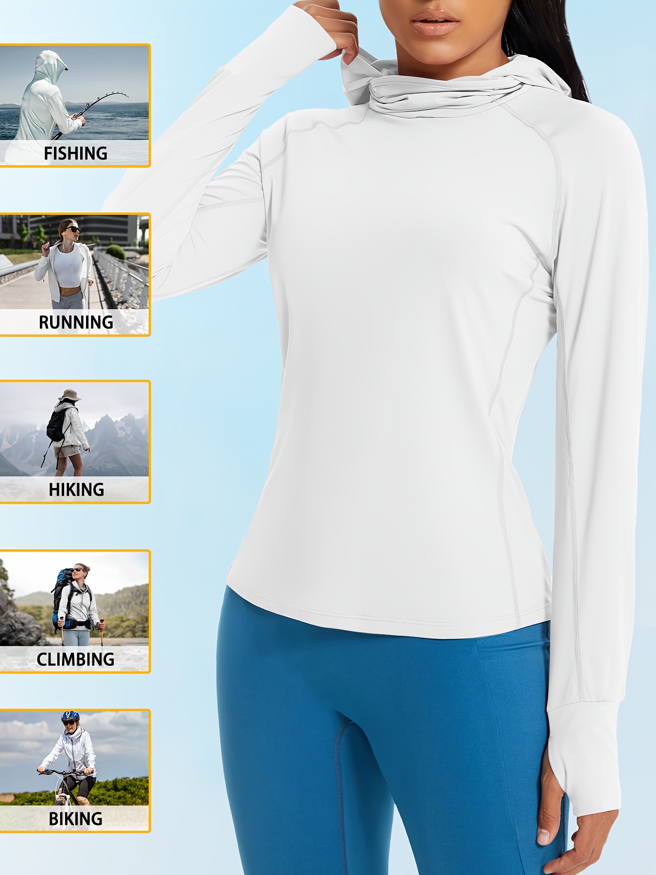 Women's Long Sleeves Athletic Shirts, 1/4 Zip Pullover Running Hiking  Workout Yoga Tops With Thumb Hole, Women's Activewear