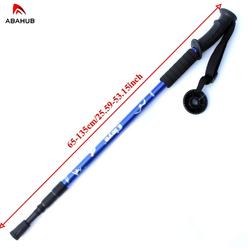 3-Section Trekking Poles with Straight Handle for Hiking and Camping