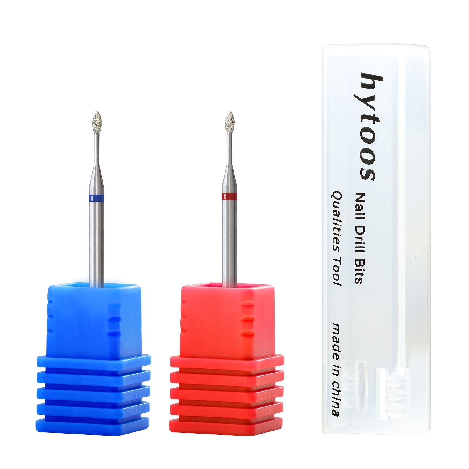 Image of 2/10pcs Mini Flame Cuticle Clean Nail Drill /32'', Professional Safety Carbide Bit Nail Cleaner For Cuticle Dead Skin Nail Preparation, Rotation, Manicure Nail