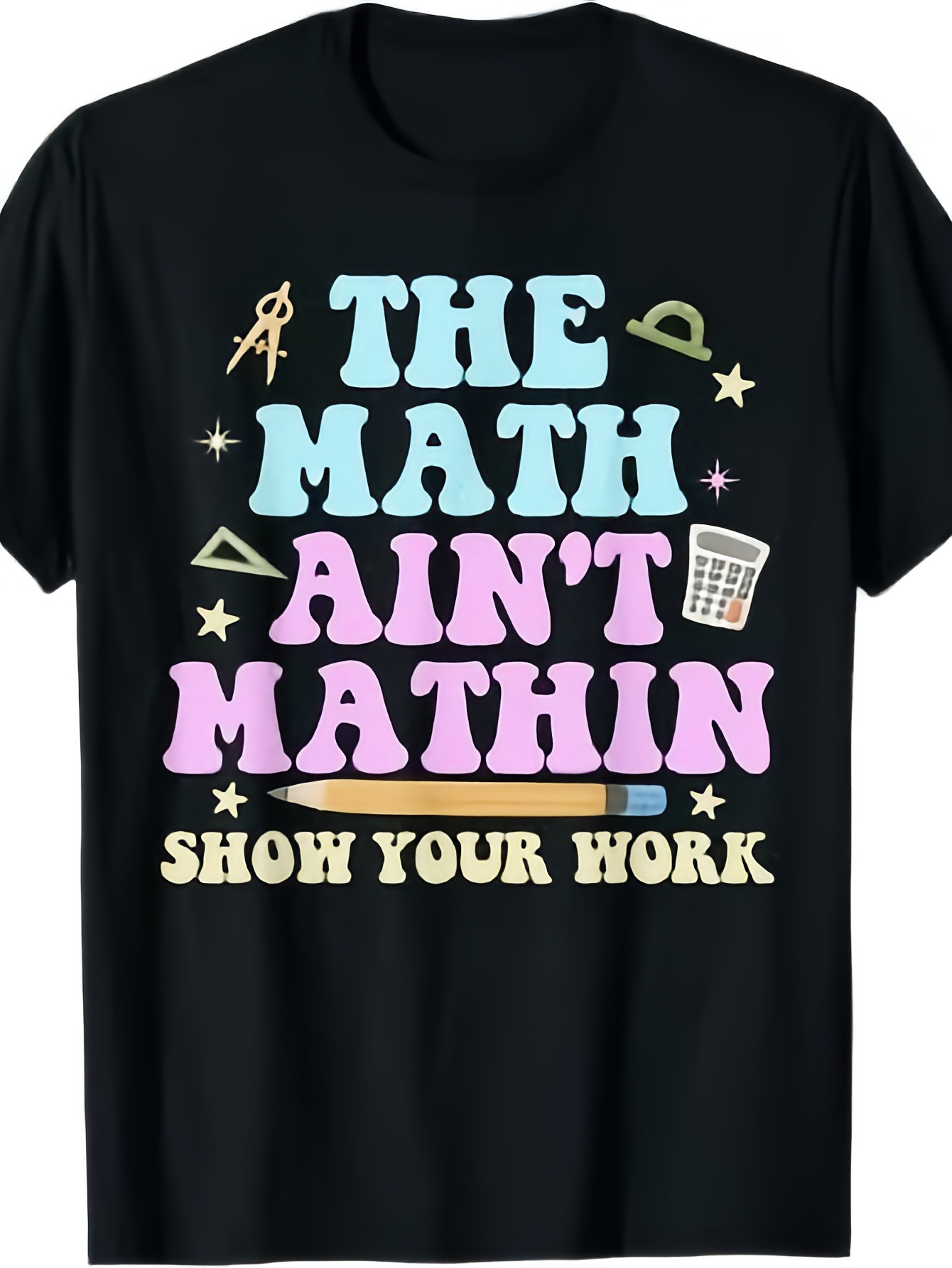 math shirt sold on Temu United States