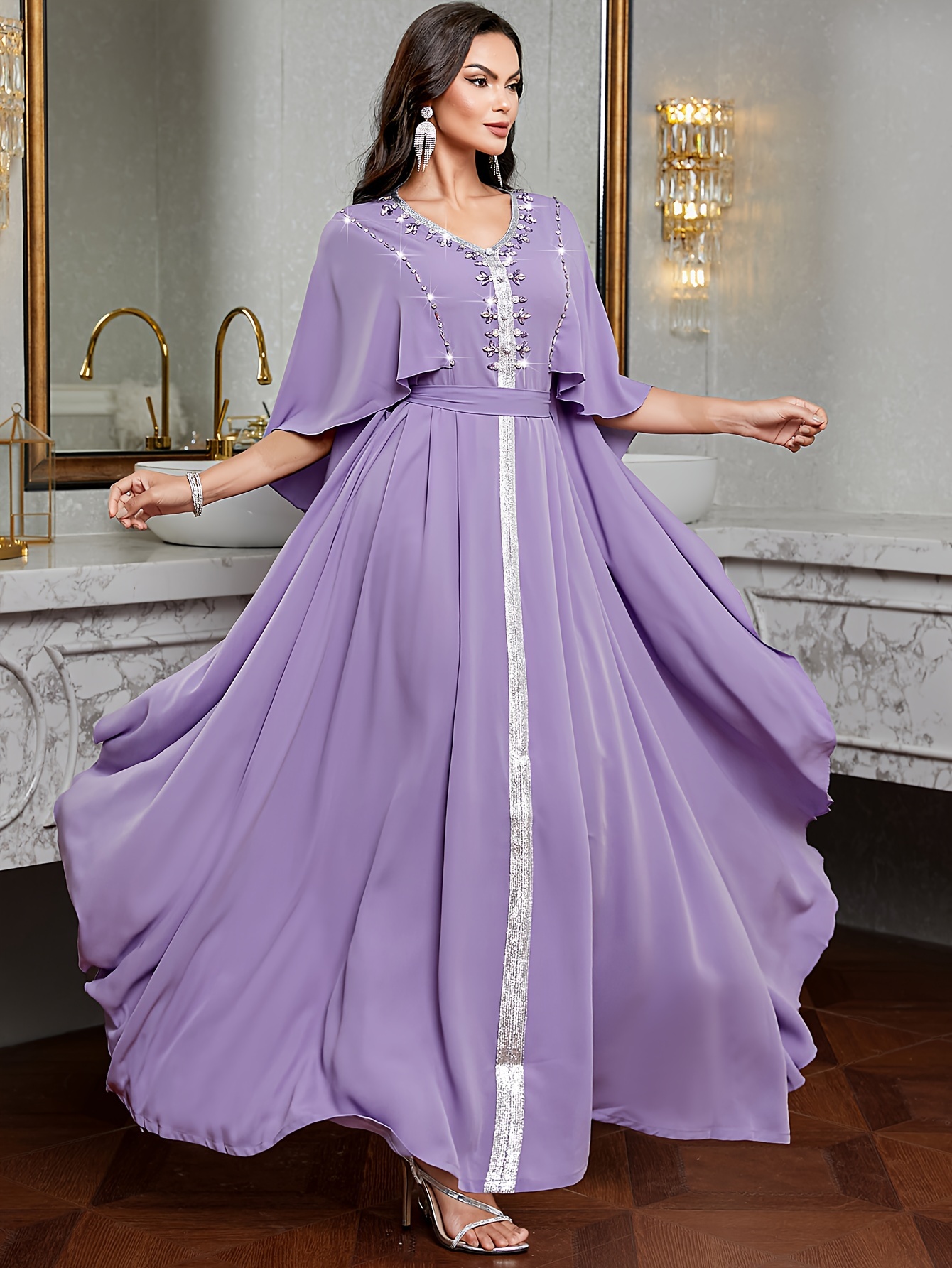 cape dress for women sold on Temu United States