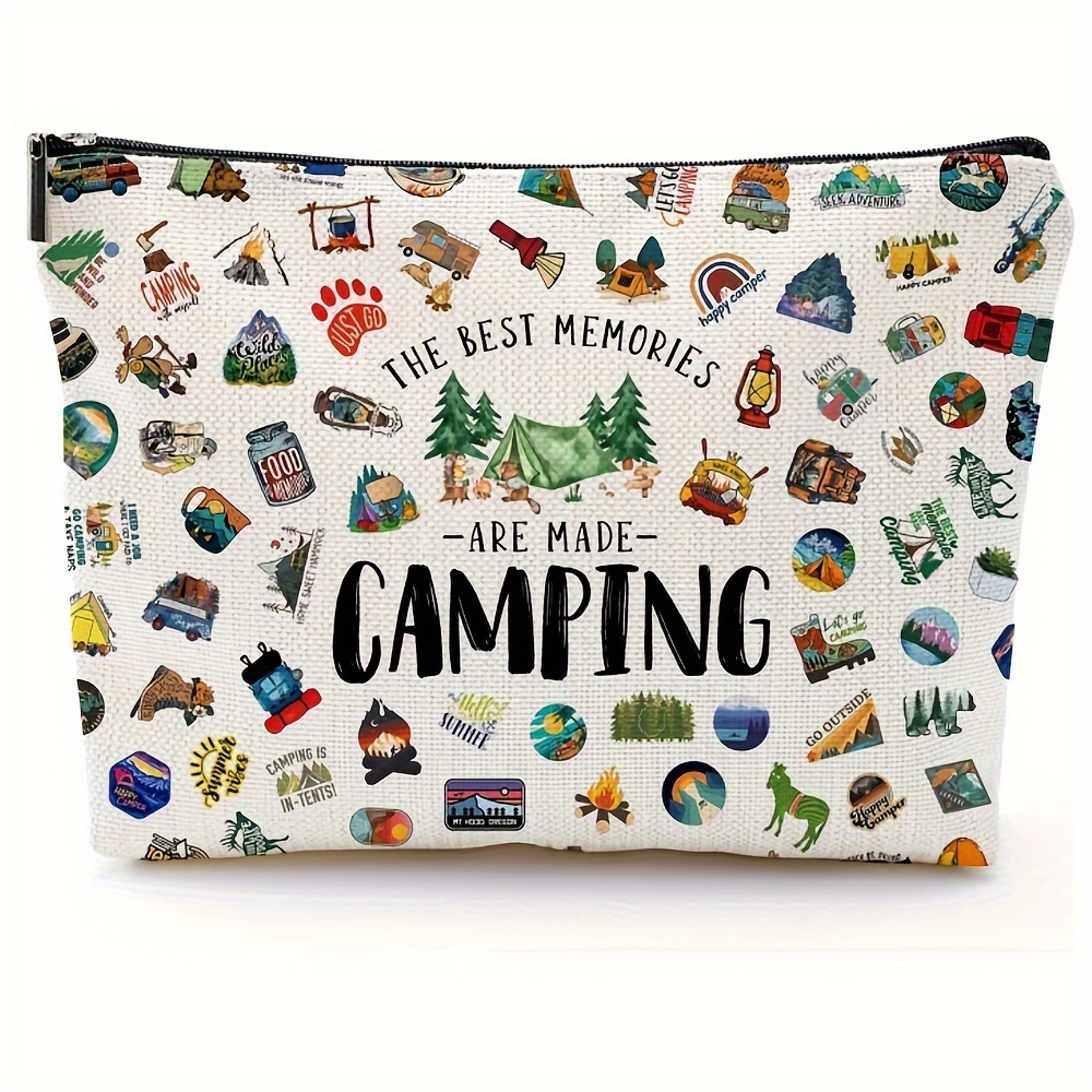 

1pc For Women, Cool , Best Gifts For Rv Owners, Camping Gift For Sister Bestie Friend Bbf Camping Makeup Bag