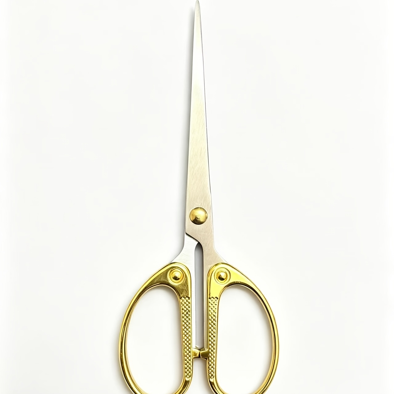 TEMU 1pc, Stainless Steel Scissors- Durable, Office& Craft Shears For Home, School, Sewing| Perfect Christmas& Halloween Gift, Crafting