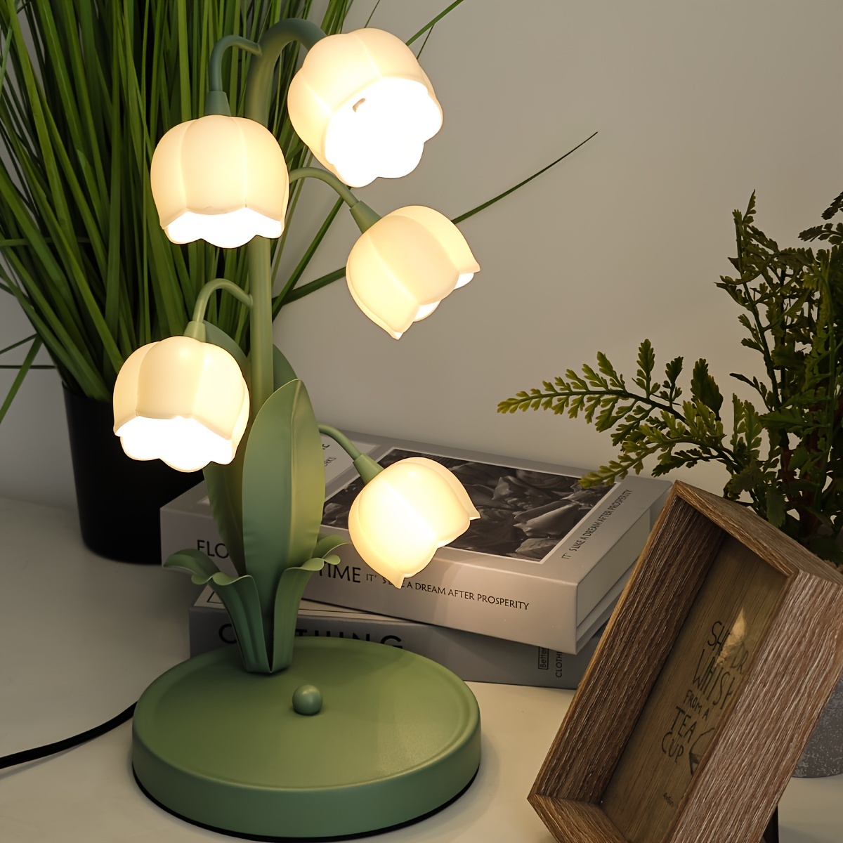 retro bedside lamp flower table lamp living room bedside Temu