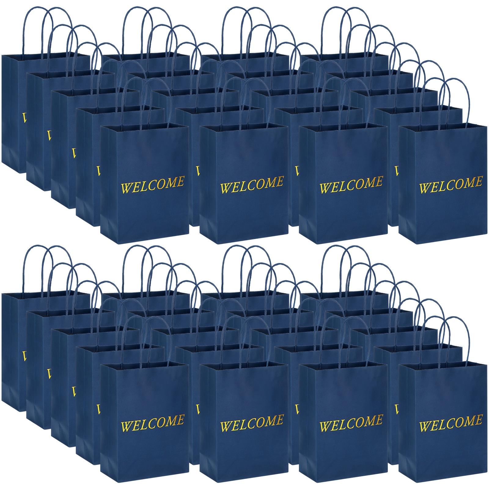 50 Pack Sage Green Welcome Wedding Paper Bags - 8.3x5.9x3.1 Inch Gold Polka Dot Gift Bags